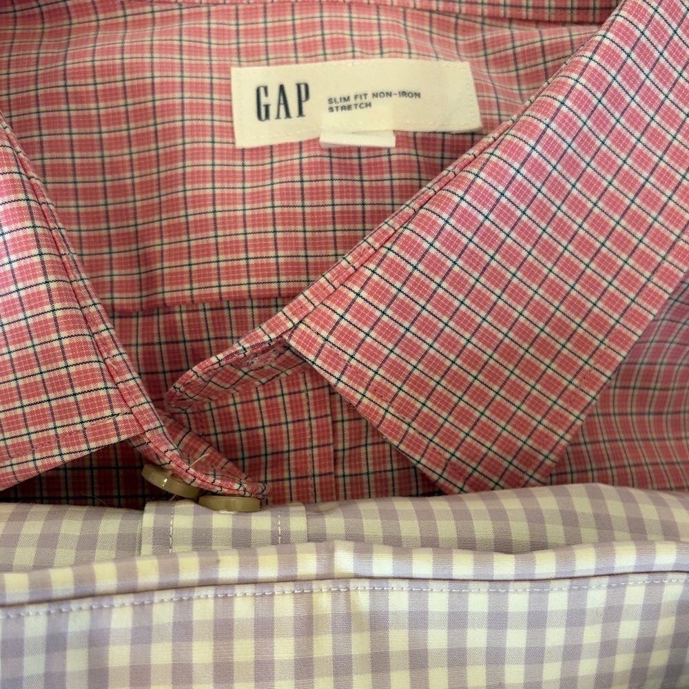 Six Gap Men's Patterned Button-Down Shirts Xl Tal… - image 6